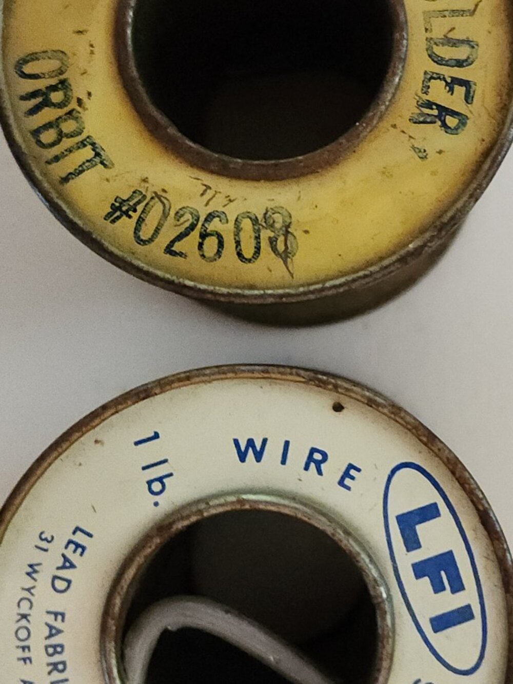 Vintage Rosin Core Solder Orbit #02608 LFI Wire Solder 40/60